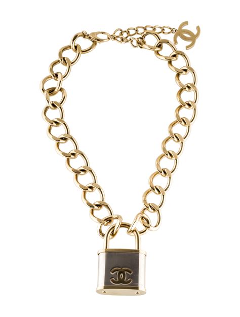 chanel lock necklace price|chanel necklace price guide.